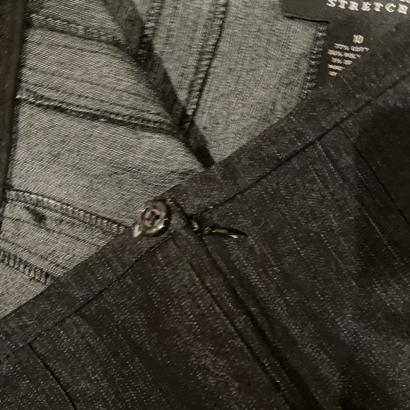 Larry Levine Stretch Dark Dark Denim Skirt ~ 10 - Picture 3 of 3